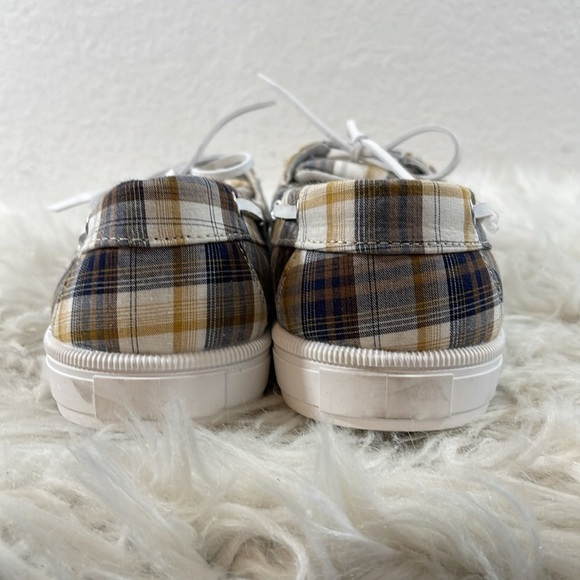 ROCK & CANDY Duffy Plaid Boat Shoes Loafers Size 10 - Picture 4 of 9